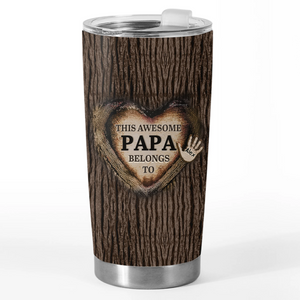 Aimé par les plus petites mains - Gobelet personnalisé pour la famille - Fête des pères, cadeau pour papa, grand-père