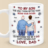From My Arms To Theirs - Family Personalized Custom 3D Inflated Effect Printed Mug - Father's Day, Gift For Son