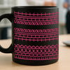 Chaque ligne a un rythme - Mug noir pour ami - Cadeau pour meilleurs amis, sœurs, membres de la famille, collègues