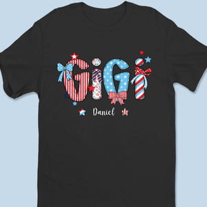 Mes étoiles brillent avec toi - T-shirt unisexe personnalisé pour la famille, t-shirt premium, sweat à capuche - 4 juillet, cadeau pour maman, grand-mère