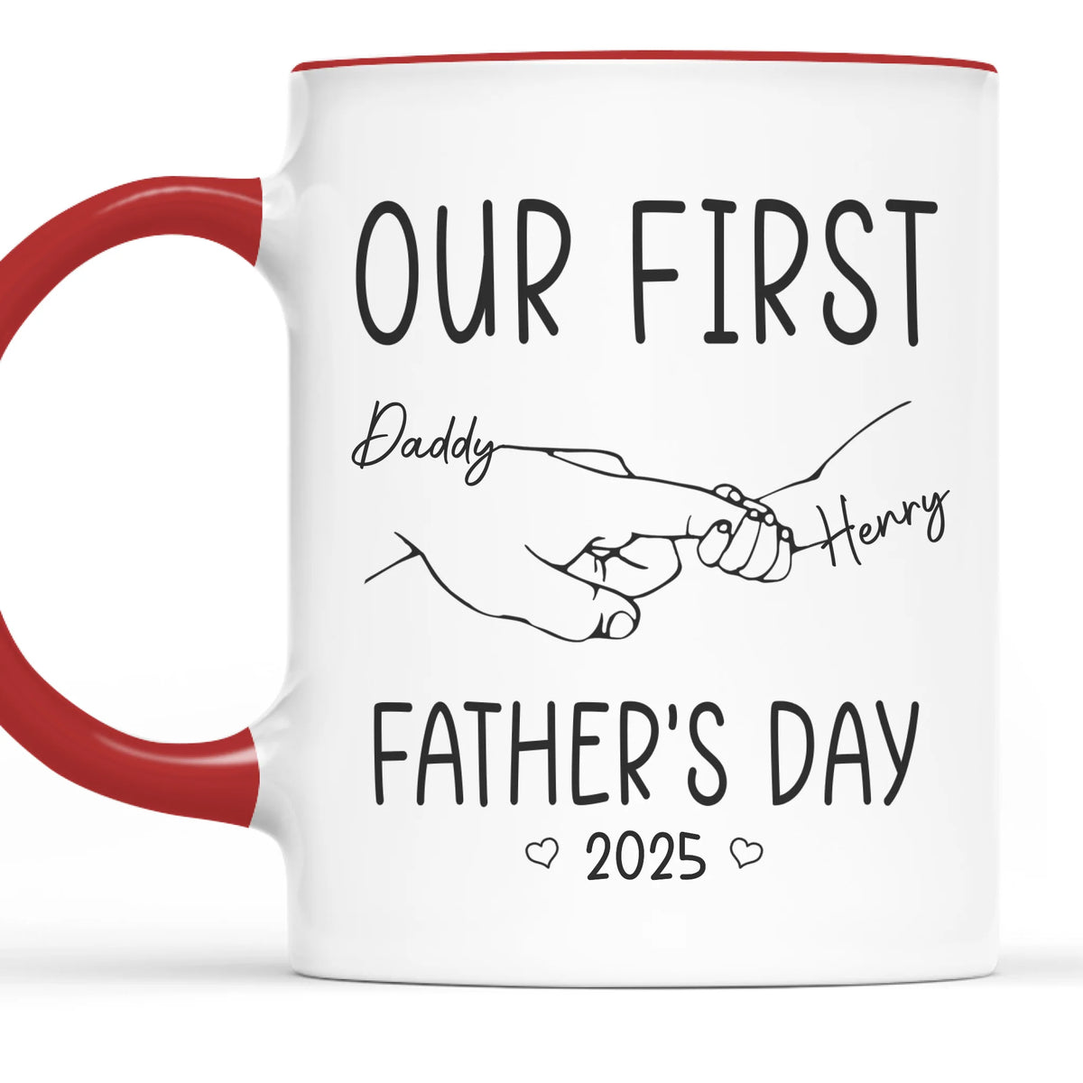 Papa's Hold, notre ancre éternelle - Tasse personnalisée avec accents pour la famille - Fête des pères, cadeau pour papa
