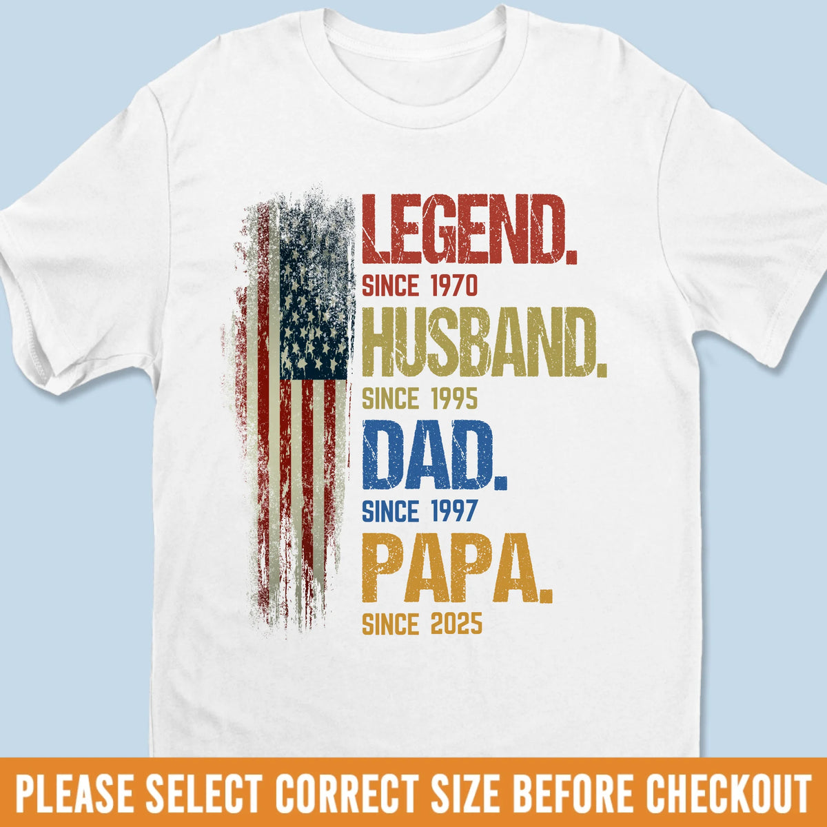 Construit sur l'amour et l'héritage - T-shirt unisexe personnalisé pour la famille, t-shirt premium, sweat à capuche - Fête des pères, cadeau pour papa, grand-père