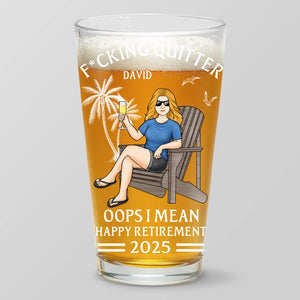 Paix à toi, tueur de productivité ! Verre à bière personnalisé pour collègue ! Cadeau de remerciement et de départ à la retraite pour collègues, collègues de travail et collègues.