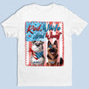 Custom Unisex T-shirt, Premium T-shirt, Hoodie - Personalized 4th Of July Gifts For Dog Lovers, Dog Dad And Mom - Pawtriotic Vibes