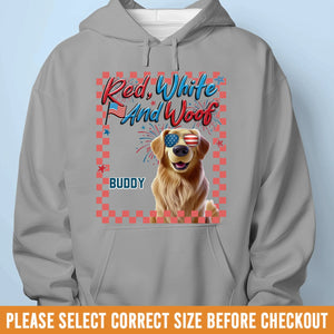 Custom Unisex T-shirt, Premium T-shirt, Hoodie - Personalized 4th Of July Gifts For Dog Lovers, Dog Dad And Mom - Born To Be Pawsome