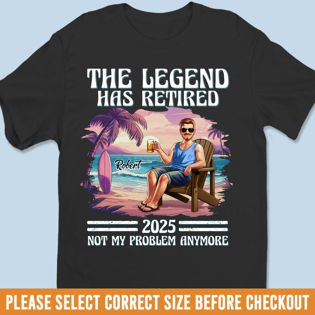 T-shirt unisexe personnalisé, t-shirt premium, sweat à capuche – Cadeaux de retraite personnalisés pour femmes et hommes – Retraité, non expiré