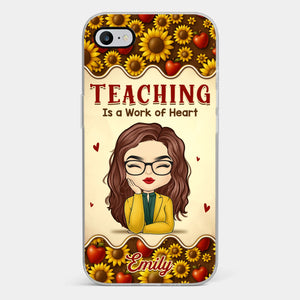 Custom Clear Phone Case - Personalized Birthday Gifts For Teachers - Teachers Make Magic Happen