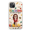 Custom Clear Phone Case - Personalized Back To School Gifts For Teachers - Where Learning Blooms