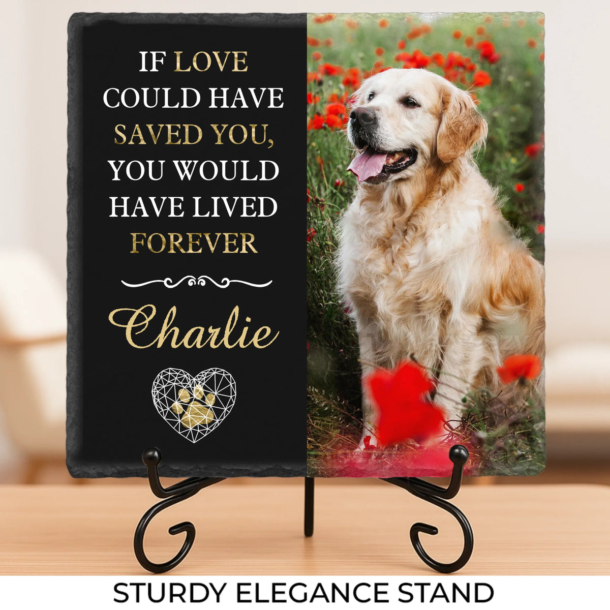 Custom Photo If Love Could Have Saved You - Memorial Personalized Custom Memorial Stone - New Arrival, Sympathy Gift For Pet Owners, Pet Lovers AMZ