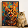 Custom Photo Vertical Poster - Personalized Pet Memorial Sympathy Gifts For Dogs, Cats - My Sunshine With Paws
