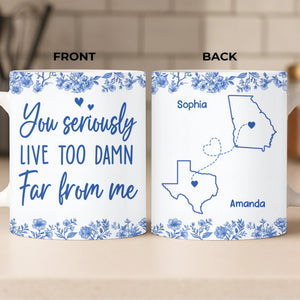 Mug personnalisé - Cadeau d'anniversaire personnalisé pour femme - Je te souhaite d'être là