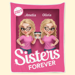 Couverture personnalisée - Cadeaux d'anniversaire personnalisés pour femmes, meilleures amies, sœurs, meilleures amies - Partenaires criminels pour toujours côte à côte