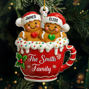 Custom Acrylic Ornament - Personalized Christmas Birthday Gifts For Mom, Dad, Kids - Sweet Christmas Memories In A Mug