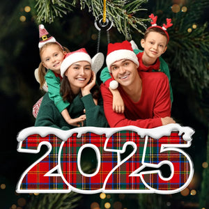 Custom Photo Acrylic Ornament - Personalized Christmas Birthday Gifts For Mom, Dad, Kids - Santa’s Favorite Squad