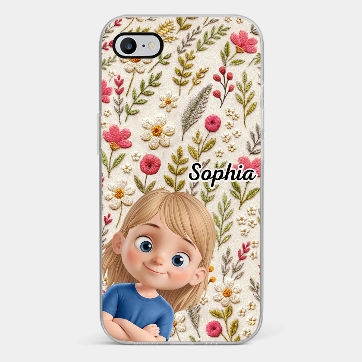 Custom Clear Phone Case - Personalized Birthday Gifts For Mom, Grandma - My Little Joys