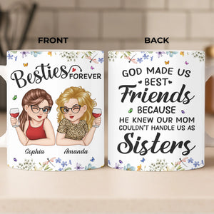 Custom Mug - Personalized Best Friend Birthday Gifts For Women, Besties, Sisters, BFF - Giggles Secrets Forever Friends