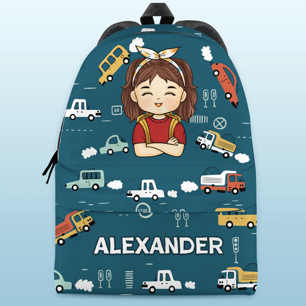 Je suis de retour - Sac à dos personnalisé pour enfant - Cadeau de rentrée scolaire pour enfant