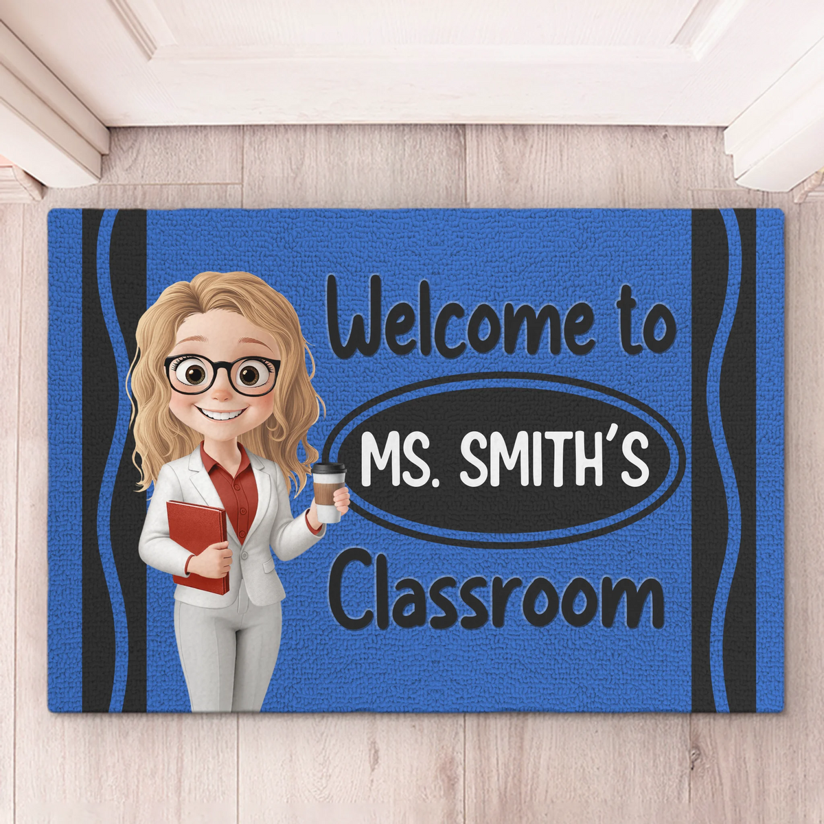 Tapis décoratif personnalisé pour salle de classe – Cadeaux de rentrée personnalisés pour enseignants – Là où les jeunes esprits grandissent
