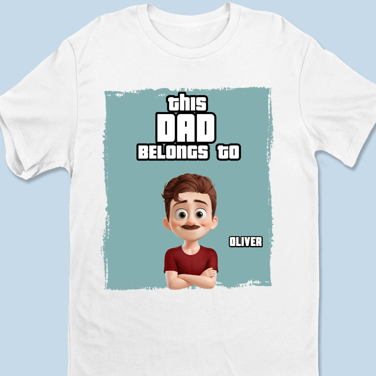 Ce papa appartient à - T-shirt unisexe personnalisé pour la famille, T-shirt premium, sweat à capuche - Fête des pères, cadeau pour papa, grand-père