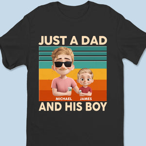 Like Father, Like Fun - Family Personalized Custom Unisex T-shirt, Premium T-shirt, Hoodie - Father's Day, Gift For Dad, Grandpa