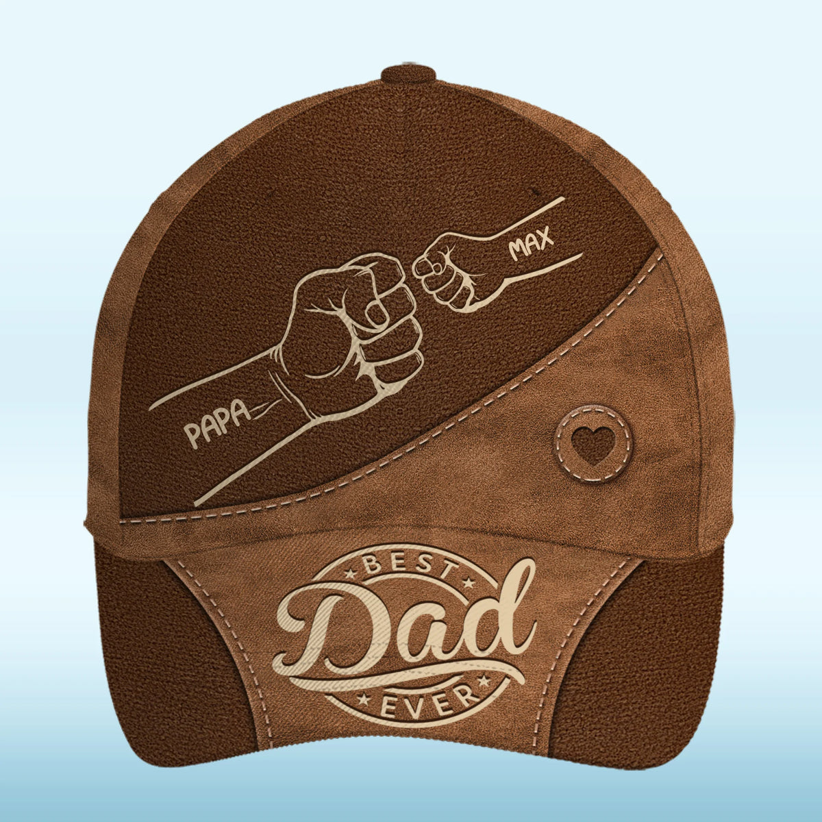 My First Superhero - Family Personalized Custom Hat, All Over Print Classic Cap - Father's Day, Gift For Dad, Grandpa