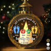 Custom First Christmas Candlelight Lantern Ornament - Personalized Christmas Birthday Gifts For Mom, Dad, Brother, Sister, Kids - Love Gathers Where Hearts Belong