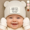 Custom Baby Beanie And Mittens Set - Personalized Baby Shower, Gender Reveal Gifts For New Moms, New Dads, New Parents, Dog Cat Lovers - Cuteness In Every Stitch