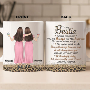 Custom Mug - Personalized Best Friend Birthday Gifts For Women, Besties, Sisters, BFF - Trust Never Failed