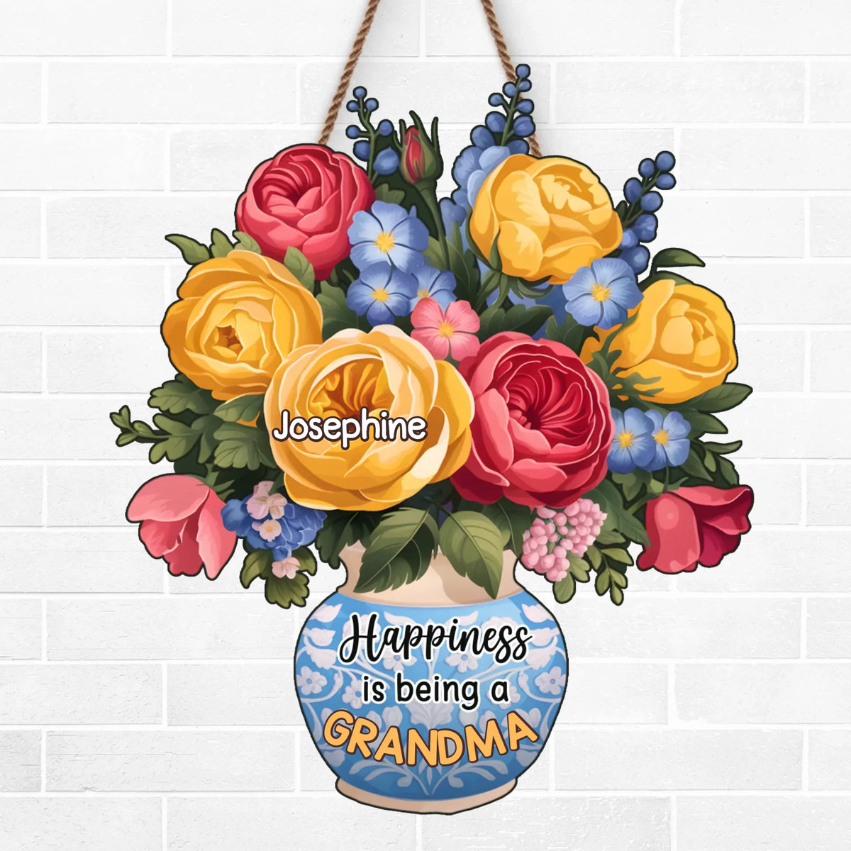 Un cadeau attentionné pour la grand-mère qui fait tout - Panneau en bois personnalisé pour la décoration intérieure de la famille - Cadeau de pendaison de crémaillère pour maman et grand-mère