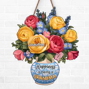 Un cadeau attentionné pour la grand-mère qui fait tout - Panneau en bois personnalisé pour la décoration intérieure de la famille - Cadeau de pendaison de crémaillère pour maman et grand-mère