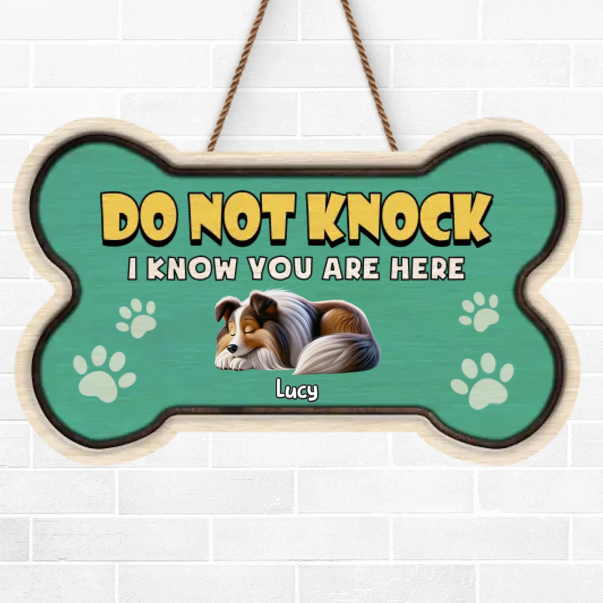 Laissez votre amour pour votre chiot transparaître chaque jour - Panneau en bois personnalisé pour décoration d'intérieur - Cadeau de pendaison de crémaillère pour les propriétaires et les amoureux des animaux