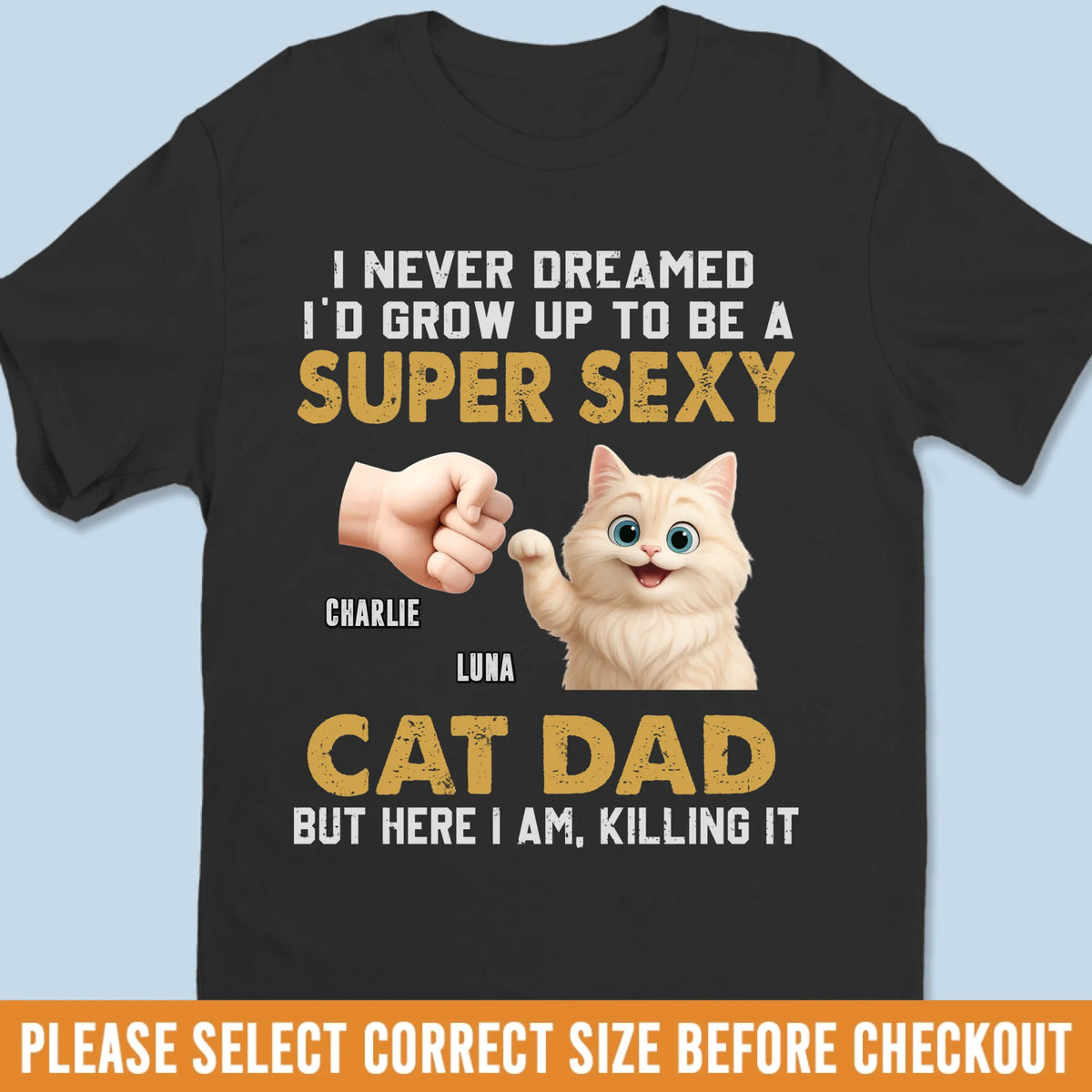 Custom Unisex T-shirt, Premium T-shirt, Hoodie - Personalized Christmas Birthday Gifts For Cat Lovers, Cat Mom And Dad - Fur Baby Spoiled Club