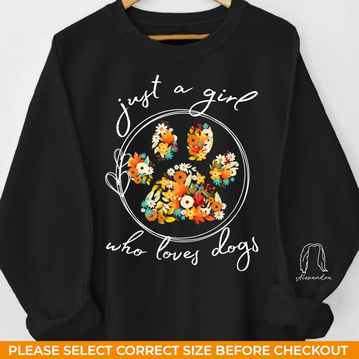 Pattes et cœurs, amour sans limite - Sweat-shirt unisexe personnalisé pour chien et chat avec motif sur la manche - Cadeau pour propriétaires et amoureux des animaux