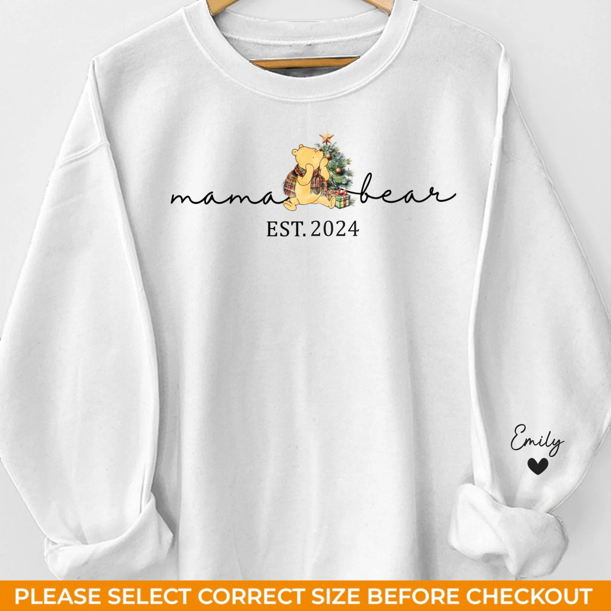 Your Love Is The Thread That Ties Our Family Together - Family Personalized Custom Unisex Sweatshirt With Design On Sleeve - Christmas Gift For Mom, Grandma