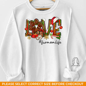 Paws And Joy, That’s My Christmas Cheer - Dog & Cat Personalized Custom Unisex Sweatshirt With Design On Sleeve - Christmas Gift For Pet Owners, Pet Lovers