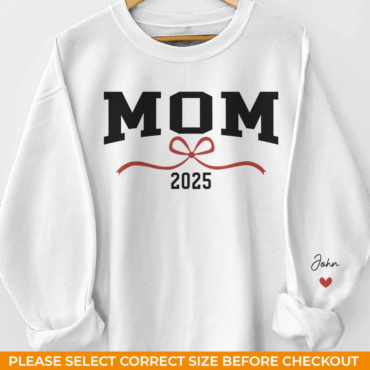Les mamans font briller le monde d'amour - Sweat-shirt unisexe personnalisé pour la famille, sweat à capuche avec motif sur la manche - Cadeau pour maman, grand-mère
