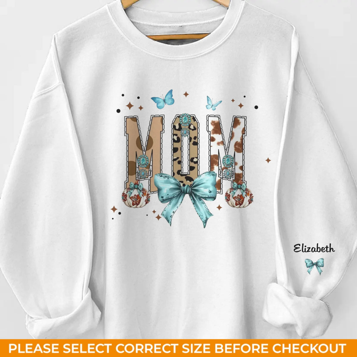 L'amour de grand-mère inspire, l'amour de maman nourrit - Sweat-shirt unisexe personnalisé avec motif sur la manche - Cadeau pour maman et grand-mère