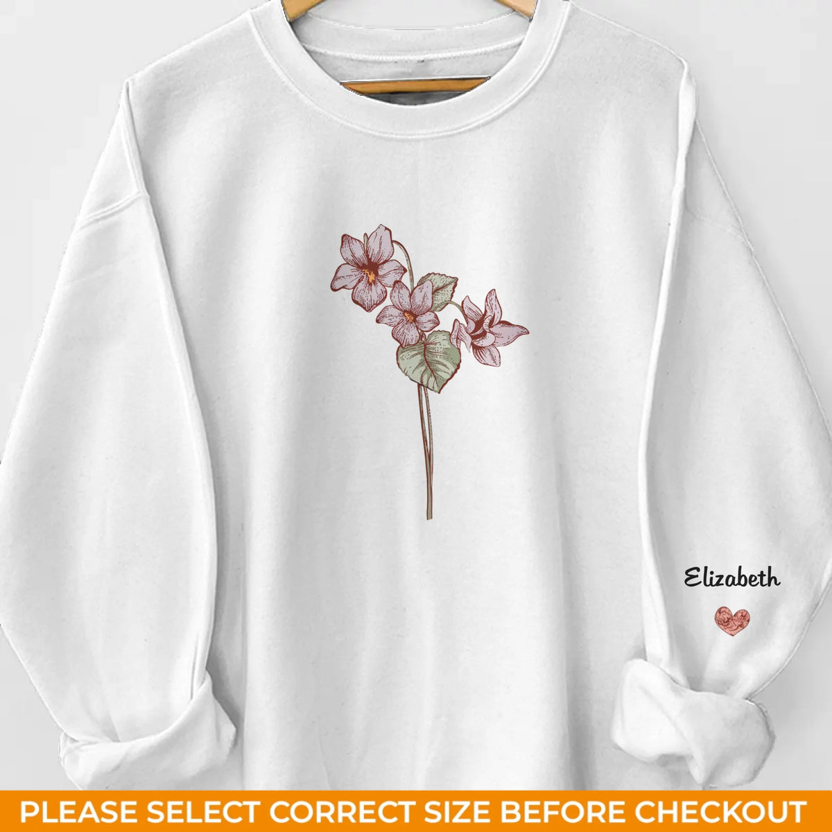 La famille est le plus beau jardin de tous - Sweat-shirt unisexe personnalisé avec motif sur la manche - Fête des Mères, cadeau pour maman, grand-mère