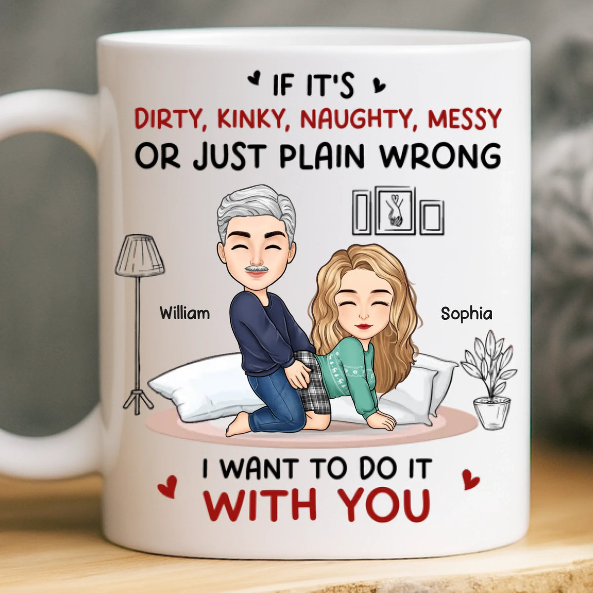 Custom Mug - Personalized Anniversary Wedding Gifts For Husband And Wife, Him And Her - Together Still Choosing You