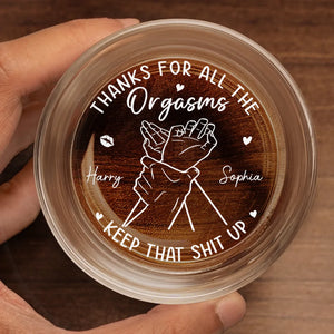 Custom Whiskey Glass - Personalized Anniversary Wedding Gifts For Husband And Wife, Him And Her, Wine, Bourbon, Whiskey Lovers - You Feel Like Home Always