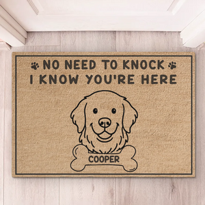 Custom Home Decor Decorative Mat - Personalized Birthday Gifts For Dog Lovers, Dog Dad And Mom - Welcome To The Bark Zone