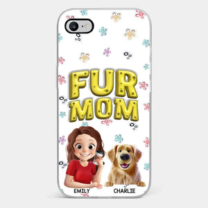 Custom 3D Inflated Effect Printed Clear Phone Case - Personalized Birthday Gifts For Dog Cat Lovers, Dog Dad And Mom, Cat Owners - Small Paws Big Happiness