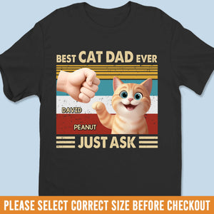 Custom Unisex T-shirt, Premium T-shirt, Hoodie - Personalized Birthday Gifts For Cat Lovers, Cat Mom And Dad - Joy Walks On Four Paws