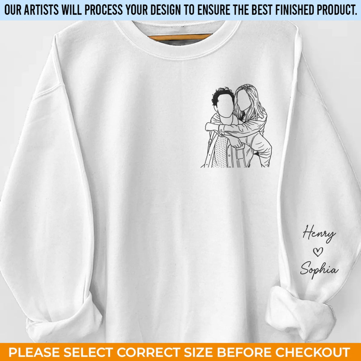 Custom Photo Unisex Sweatshirt, Hoodie With Design On Sleeve - Personalized Anniversary Wedding Gifts For Husband And Wife, Him And Her - You Are My Constant