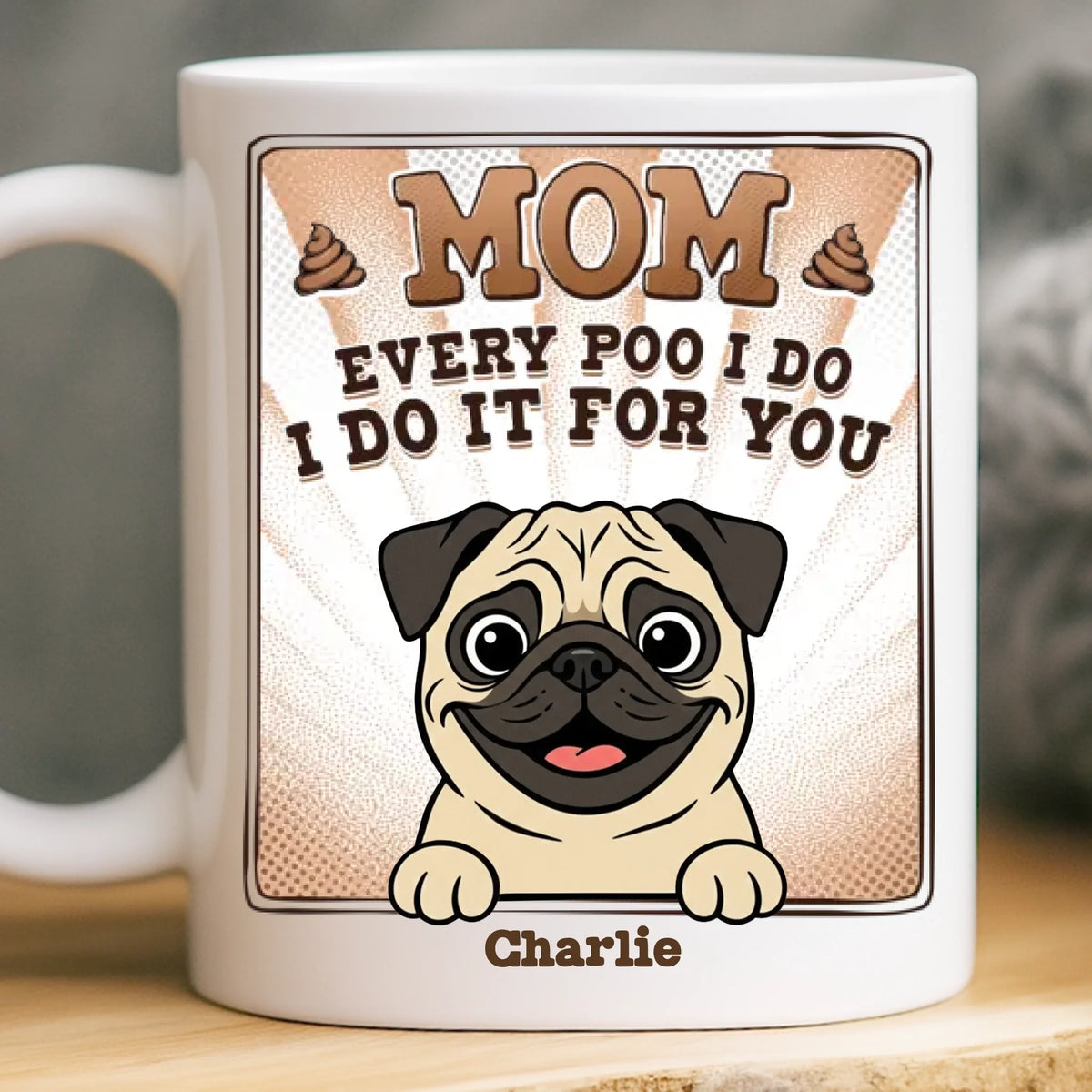 Custom Mug - Personalized Birthday Gifts For Dog Lovers, Dog Dad And Mom - True Service Dog