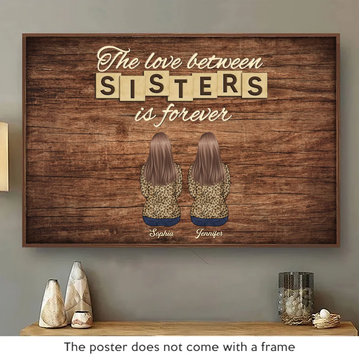 Le plus beau cadeau que nos parents nous ont offert, c'était l'un à l'autre - Affiche horizontale personnalisée pour la famille - Cadeau pour les membres de la famille, les frères et sœurs