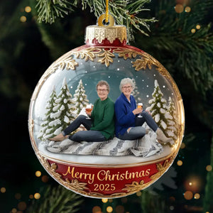 Custom Photo Acrylic Ornament - Personalized Best Friend Christmas Birthday Gifts For Women, Besties, Sisters, BFF - My Favorite Memory Maker