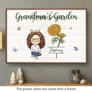 L'amour d'une grand-mère est éternel - Affiche horizontale personnalisée pour la famille - Cadeau pour grand-mère
