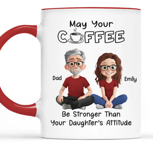 Custom Accent Mug - Personalized Birthday Gifts For Mom, Dad, Daughter, Son - Grateful For You Always