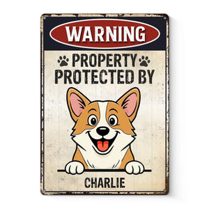 Custom Home Decor Metal Sign - Personalized  Birthday Gifts For Dog Lovers, Dog Dad And Mom - Property Of Paws